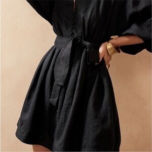 Banana Republic Black Long Sleeve Dress